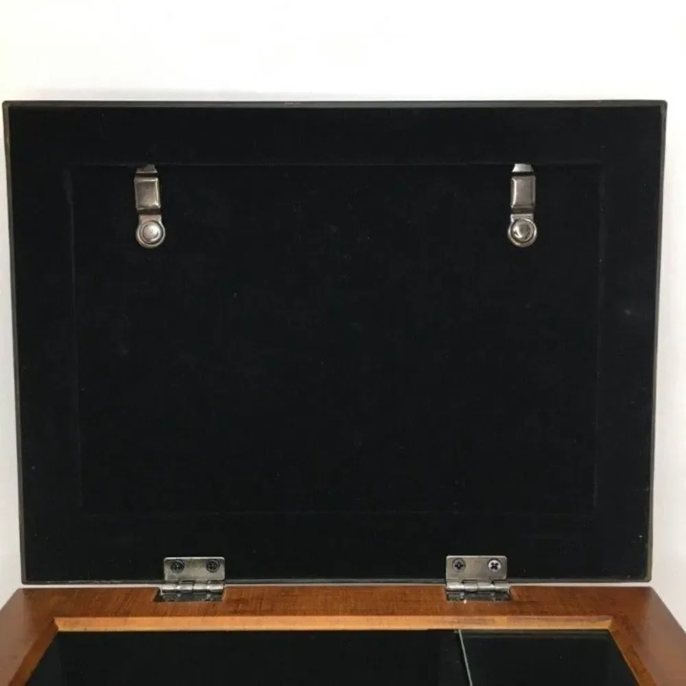 Sanyo Wood Photo Frame Jewelry Music Box